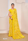 Vanilla 12 By Ruchi Chiffon Saree With Swarovski On Border Wholesale Price In Surat